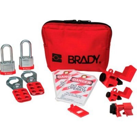 BRADY Brady® Personal Breaker Lockout Pouch Kit w/2 Steel Padlocks, 105968 105968